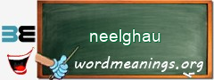 WordMeaning blackboard for neelghau